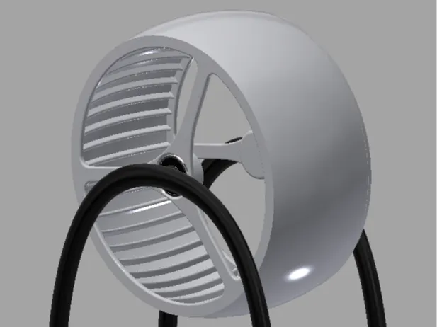 Silent, ergonomic hamster wheel