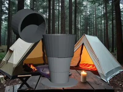 Telescopic cap for Camping
