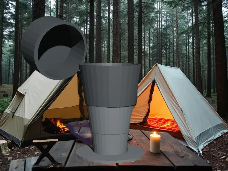 Telescopic cap for Camping