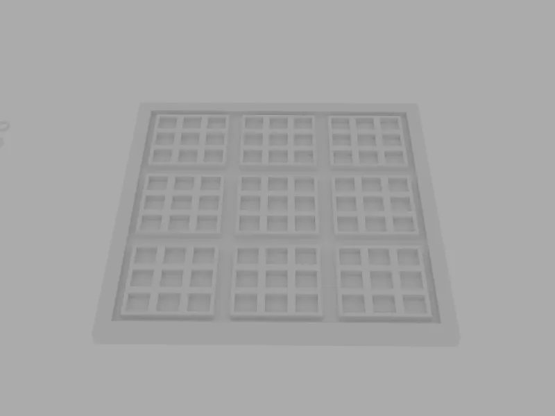 Super tic-tac-toe board game