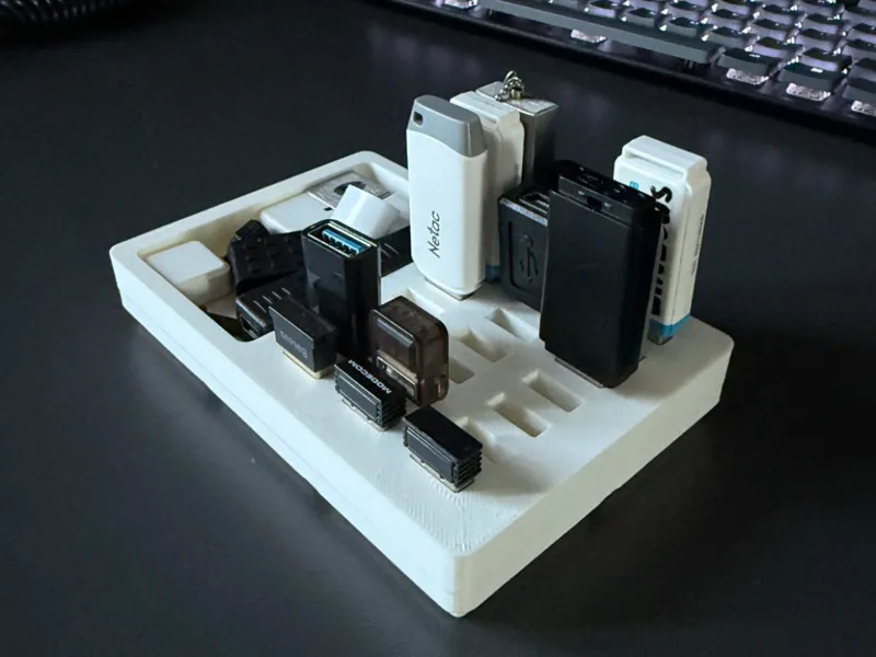 Gridfinity USB holder organizer 2x3