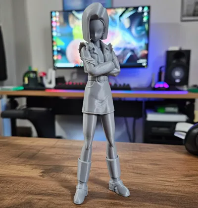 3Dプリント 人造人間18号 ドラゴンボール 3Dモデル - 無料3Dモデル