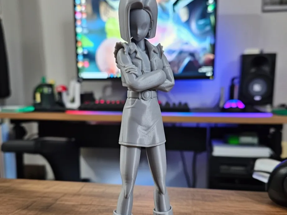 3Dプリント 人造人間18号 ドラゴンボール 3Dモデル - 無料3Dモデル