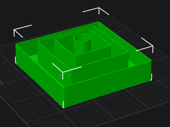 simple square tiered desk organiser with pen store