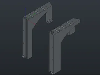 Sliding rack rails - 3U model and parametric FCStd
