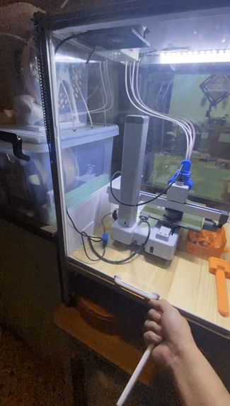A1mini 20型材封箱PC板上拉门导轨