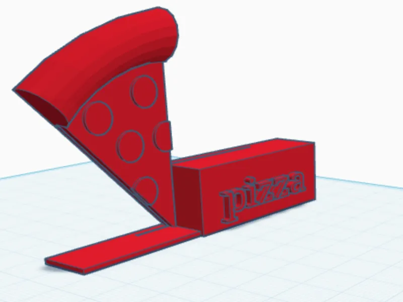pizza buisness card holder
