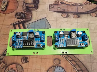 1x3 panel for pair of LM2596(s) Buck Converters