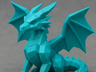 Crystalclaw the Guardian – Low Poly Dragon Model