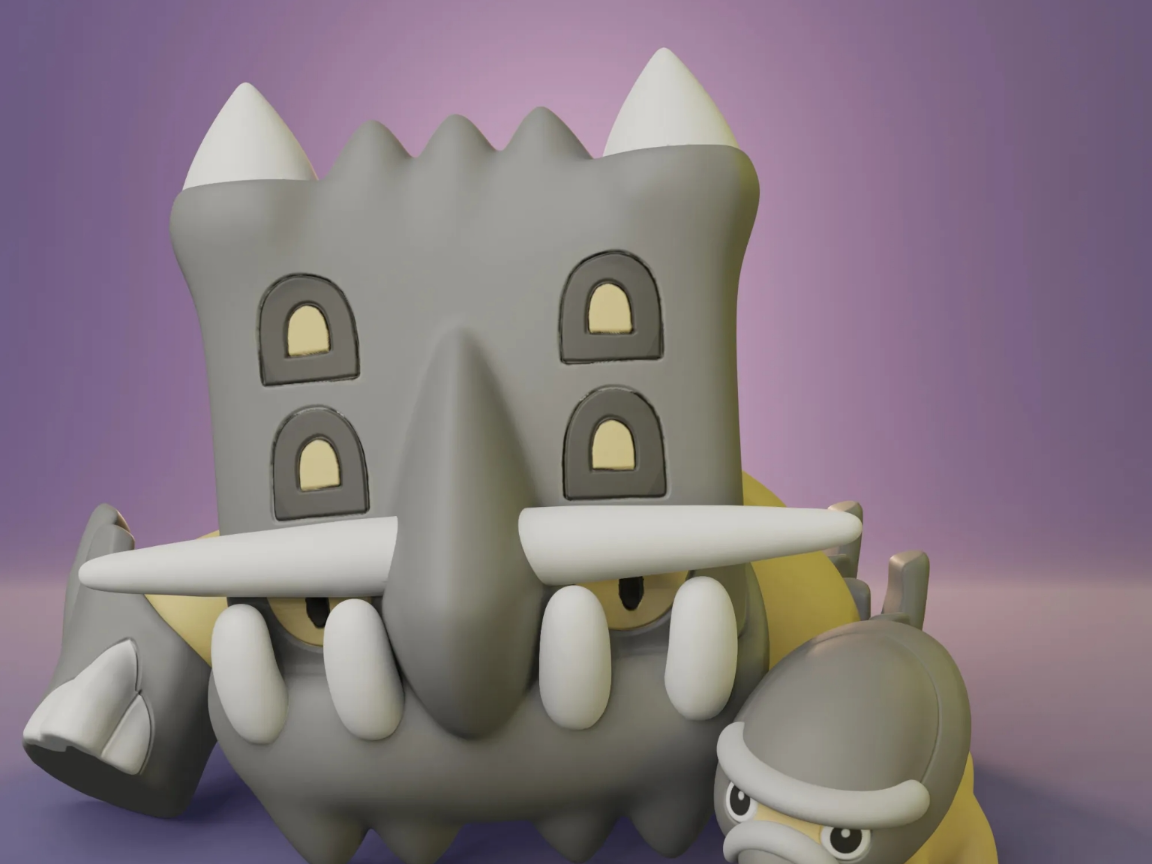 Bastiodon by pokemon player MakerWorld: Download Free 3D Models