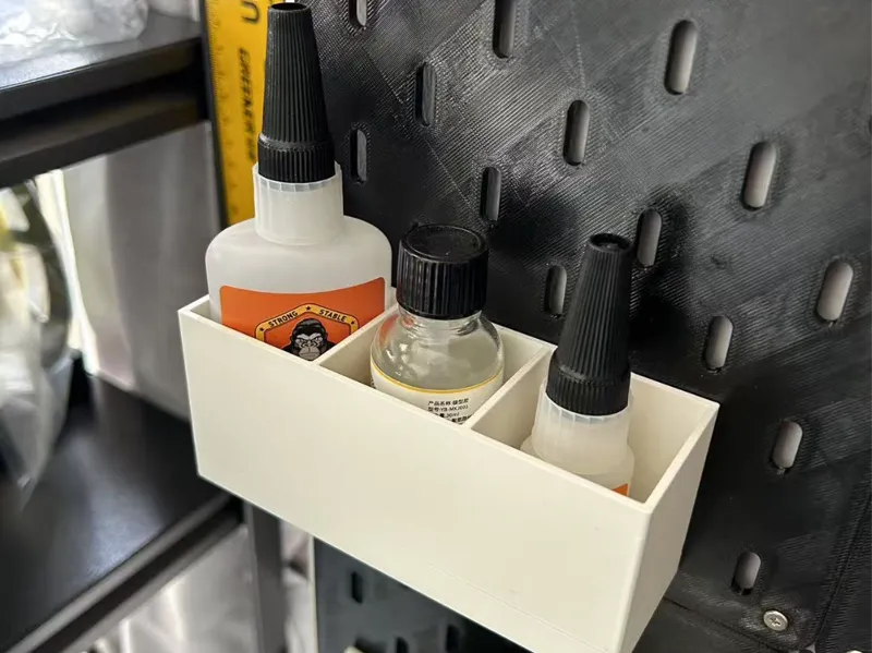 洞洞板胶水置物架