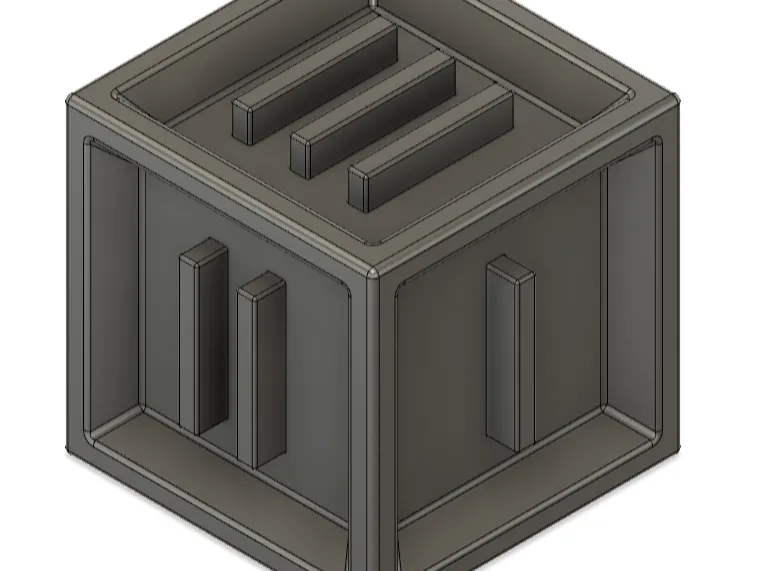 Roman Numeral Dice (Extruding Symbols)