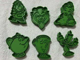 corta galletas de bella y bestia