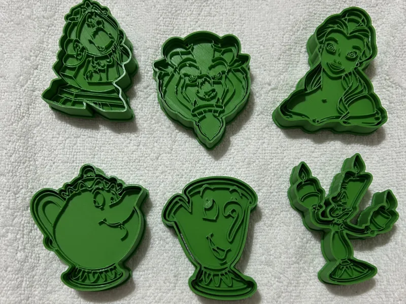 corta galletas de bella y bestia