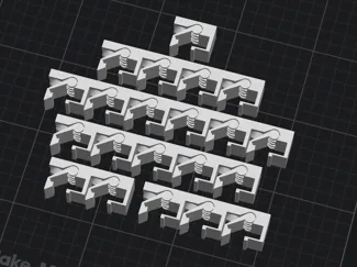 under desk cable management clips in various sizes