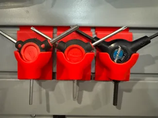 Slat wall 3 way Allen Wrench Holder