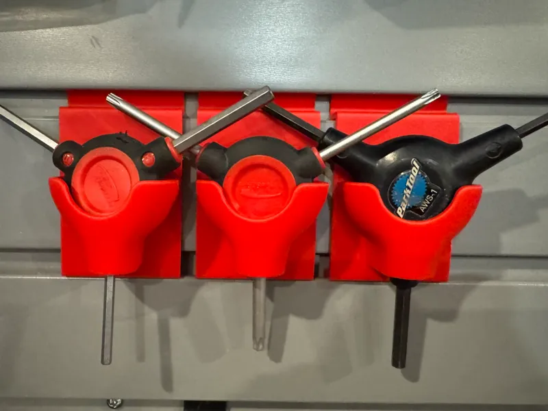 Slat wall 3 way Allen Wrench Holder