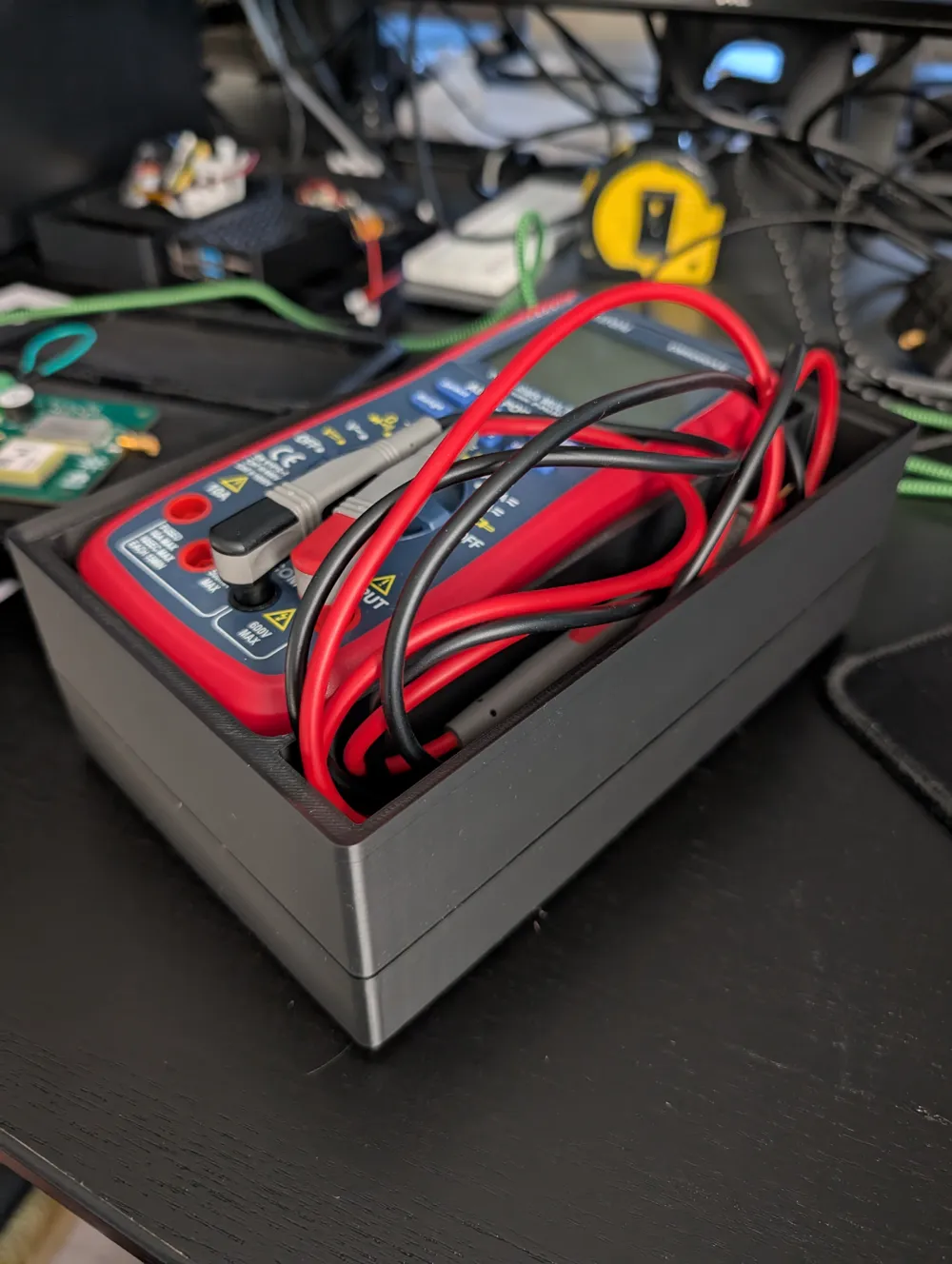 Gridfinity AstroAI DM6000AR Multimeter Holder - Free 3D Print Model ...