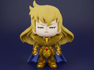 Chibit 107 : Gold Saint Virgo Shaka (SaintSeiya)