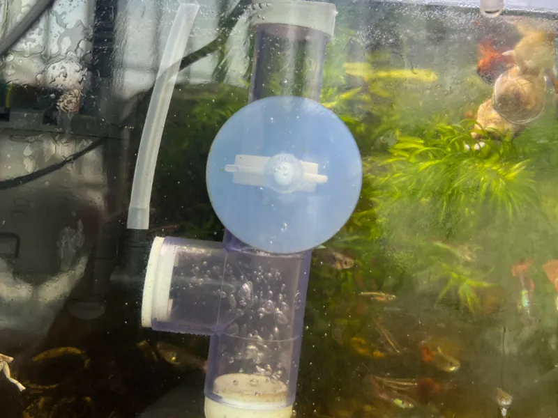 简单的鱼缸泡泡分离器