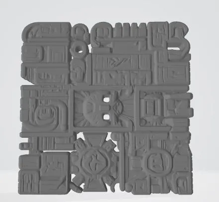 Aztec Panel Texture Aztec Style Texture - Free 3D Print Model - MakerWorld