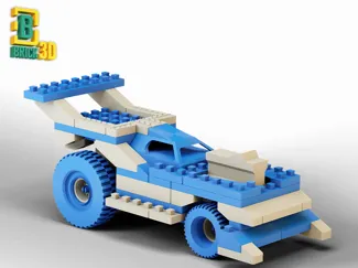 Drag Racer V1 - Brick3D set
