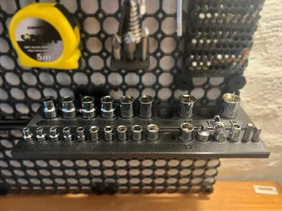 Multiboard Rack for Socket Wrenches