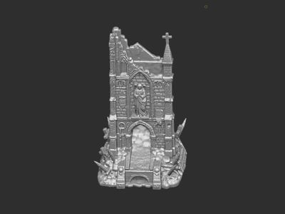 WarTorn Shrine-Trench Crusade Dice Tower & Terrain