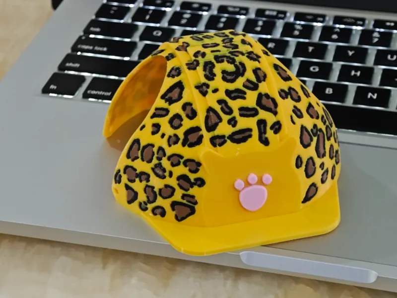 豹纹猫帽子