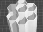 Hexagon desk storage