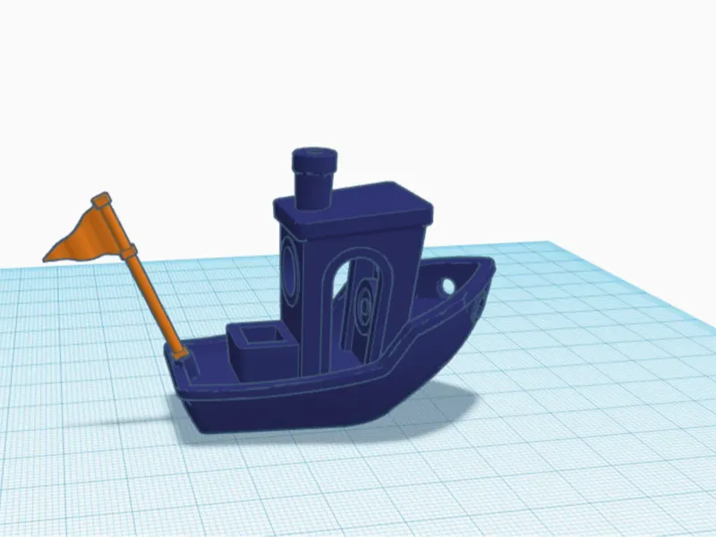 Benchy with Flag – Simple Display Remix