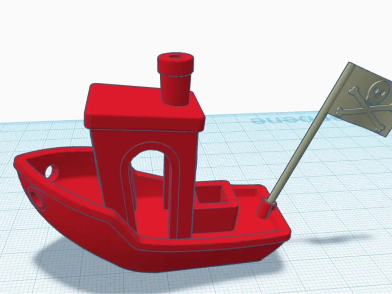 Benchy with Pirate Flag, Fun Display Remix