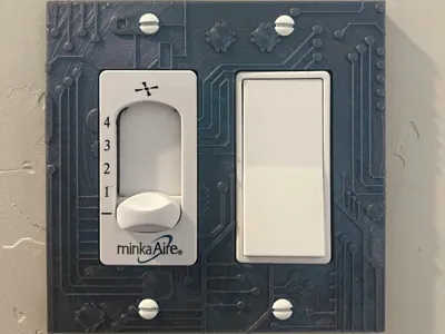 Light Switch Cover With Circuit Board Design