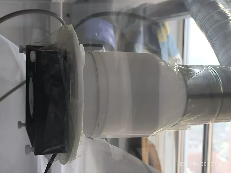 8*8cm风扇排气法兰，排气口直径78MM(附60MM转换器）
