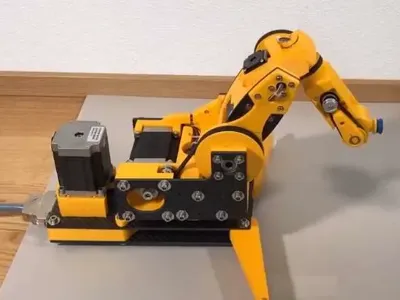 Six-axis high-precision stepper motor robotic arm