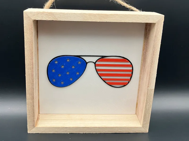 4th of July Sunglasses Box Design