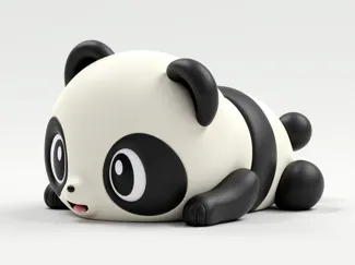 可爱熊猫小摆件优化版