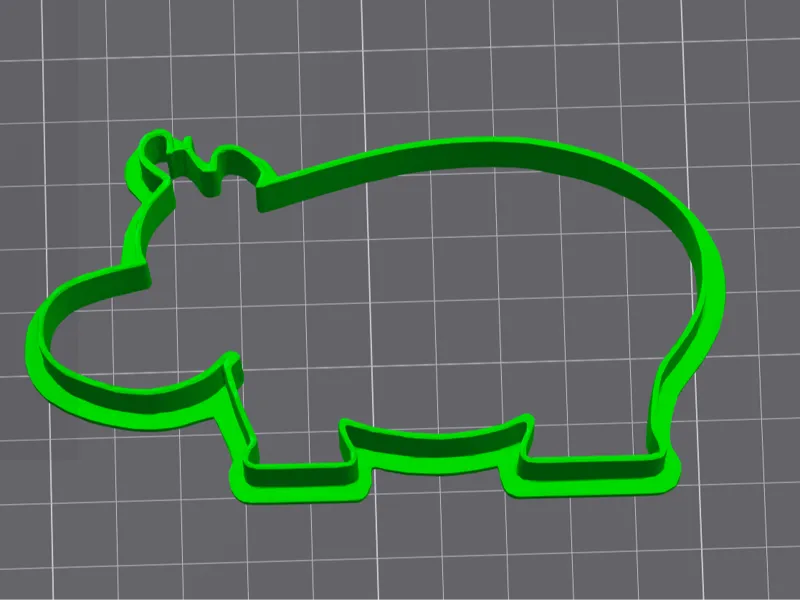 Hippo Cookie Cutter