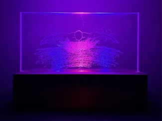 3D‑Printed Acrylic Edge‑Lit Lamp