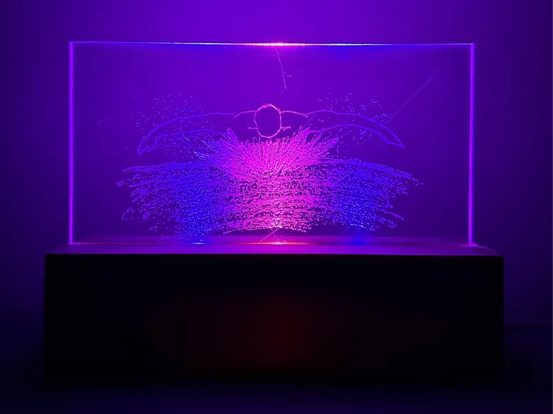 3D‑Printed Acrylic Edge‑Lit Lamp