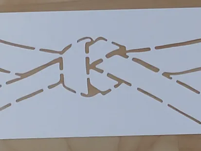 Judo Belt Stencil