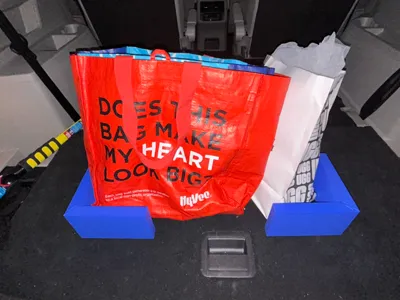 SUV Car Brackets To Hold Groceries And Boxes