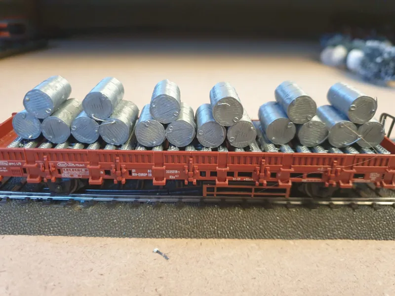H0 oil barrel pallet