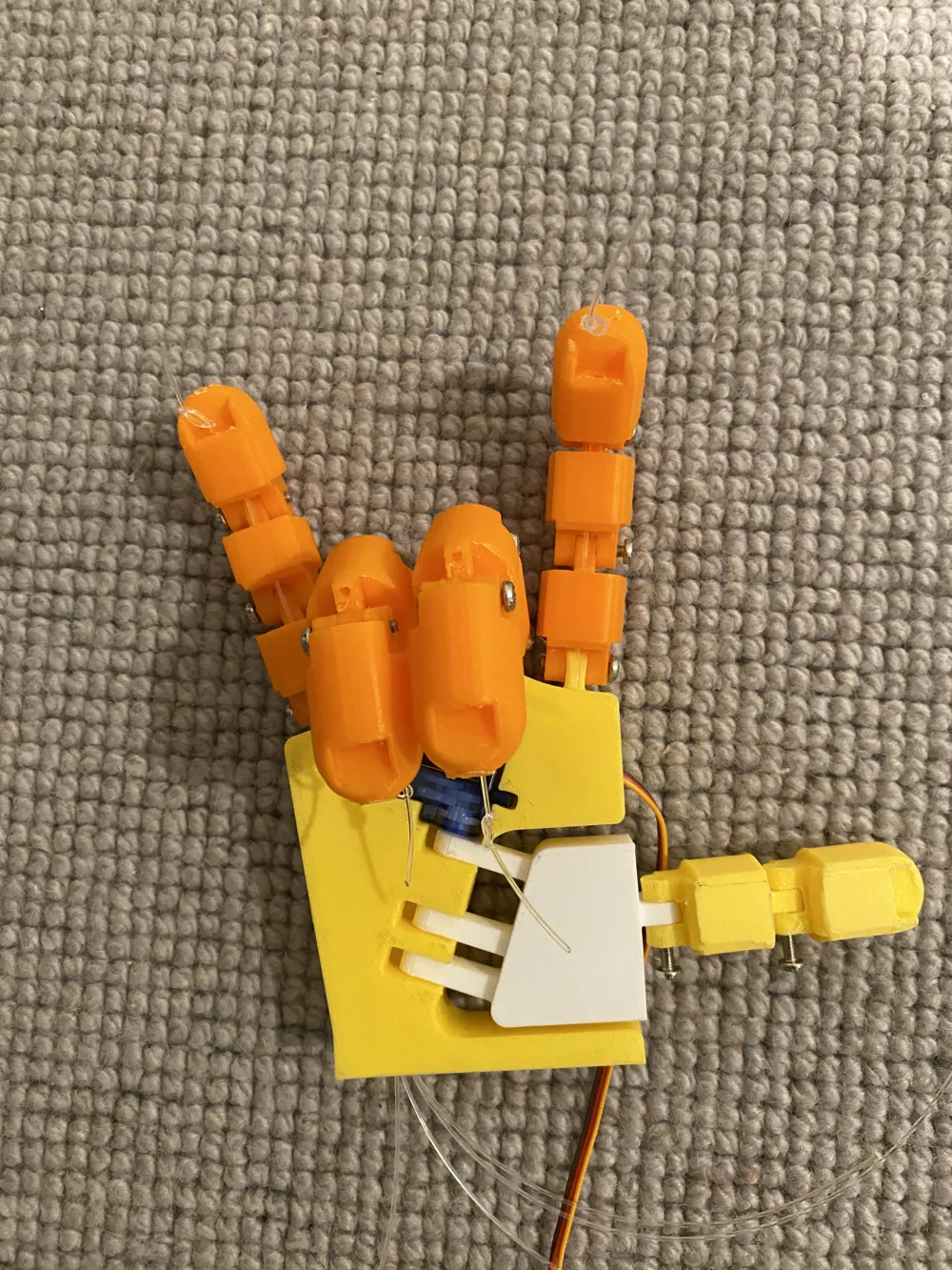 Robotic Working Hand Prototype 1 by OaksMakerWorld: Download Free 3D Models