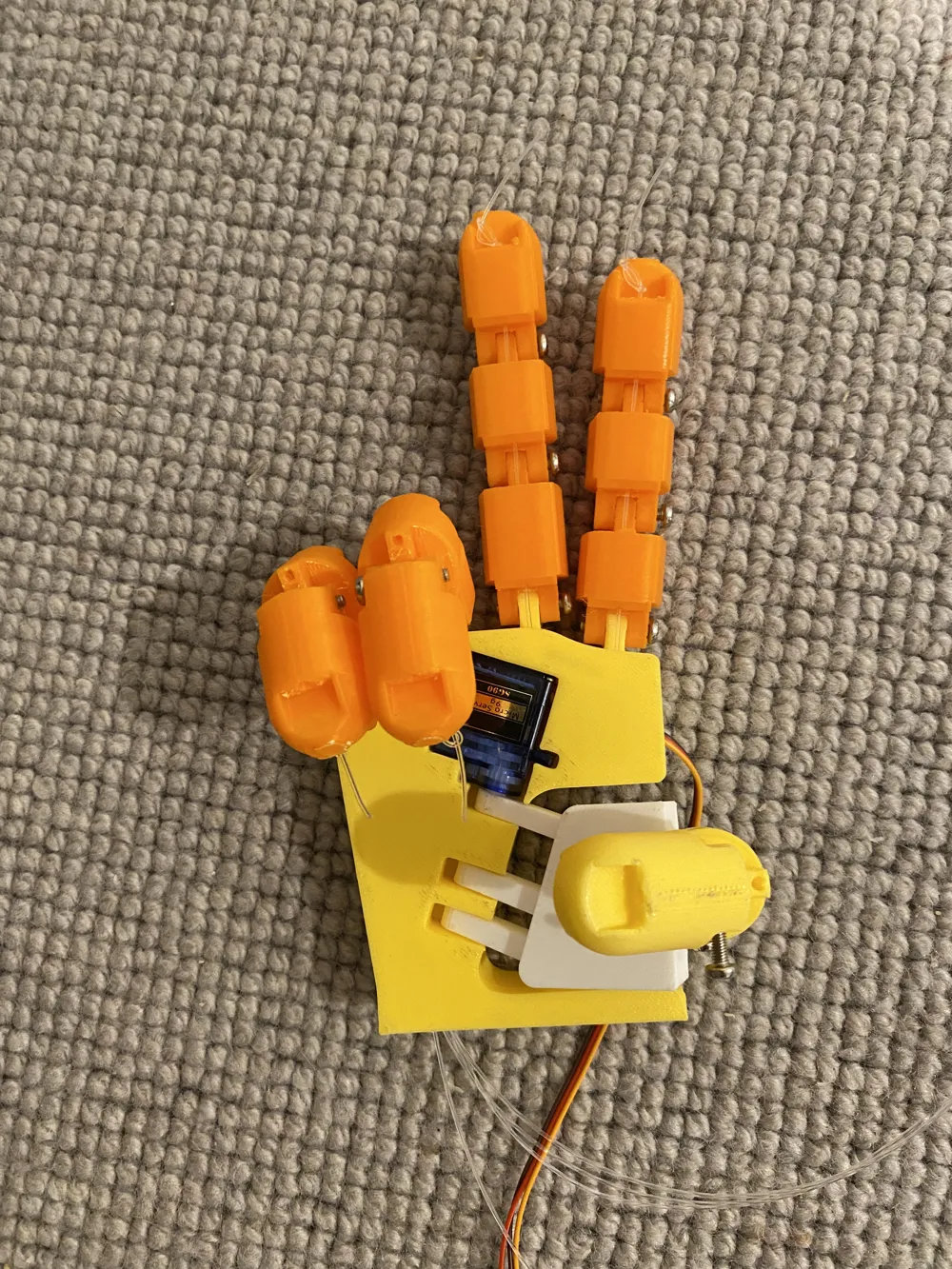 Robotic Working Hand Prototype 1 by OaksMakerWorld: Download Free 3D Models