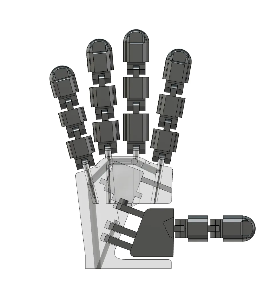 Robotic Working Hand Prototype 1 by OaksMakerWorld: Download Free 3D Models
