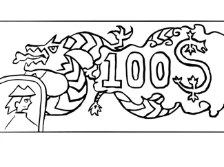 Dr. Stone Dragos Stamp