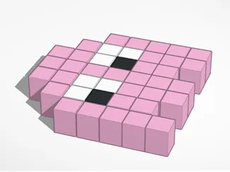 Pac-Man ghost (Pinky)