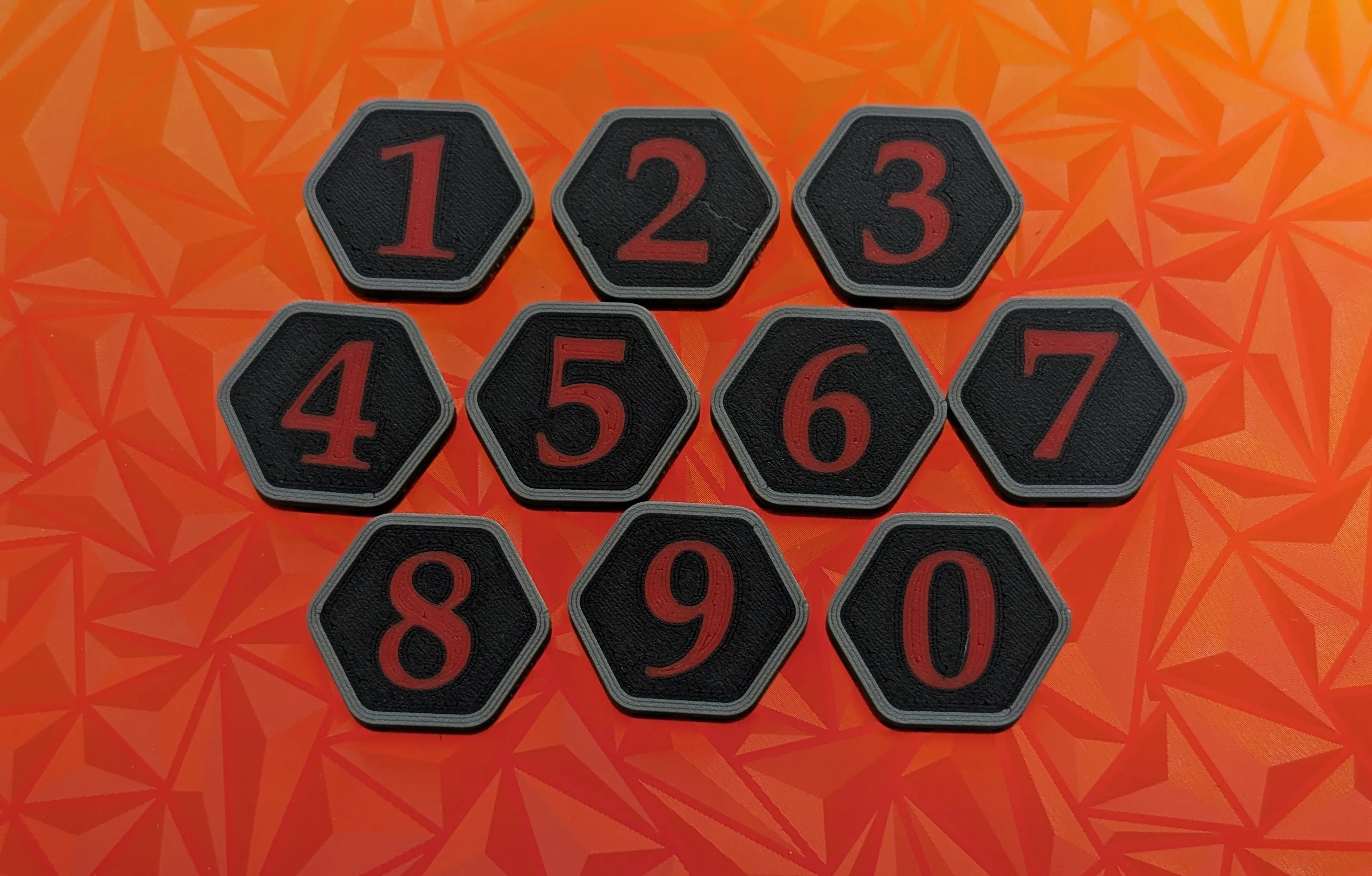 0 to 9 Boardgame Tokens - Free 3D Print Model - MakerWorld