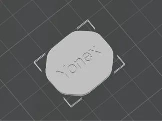 Badminton Racket Butt Cap with Customizable text